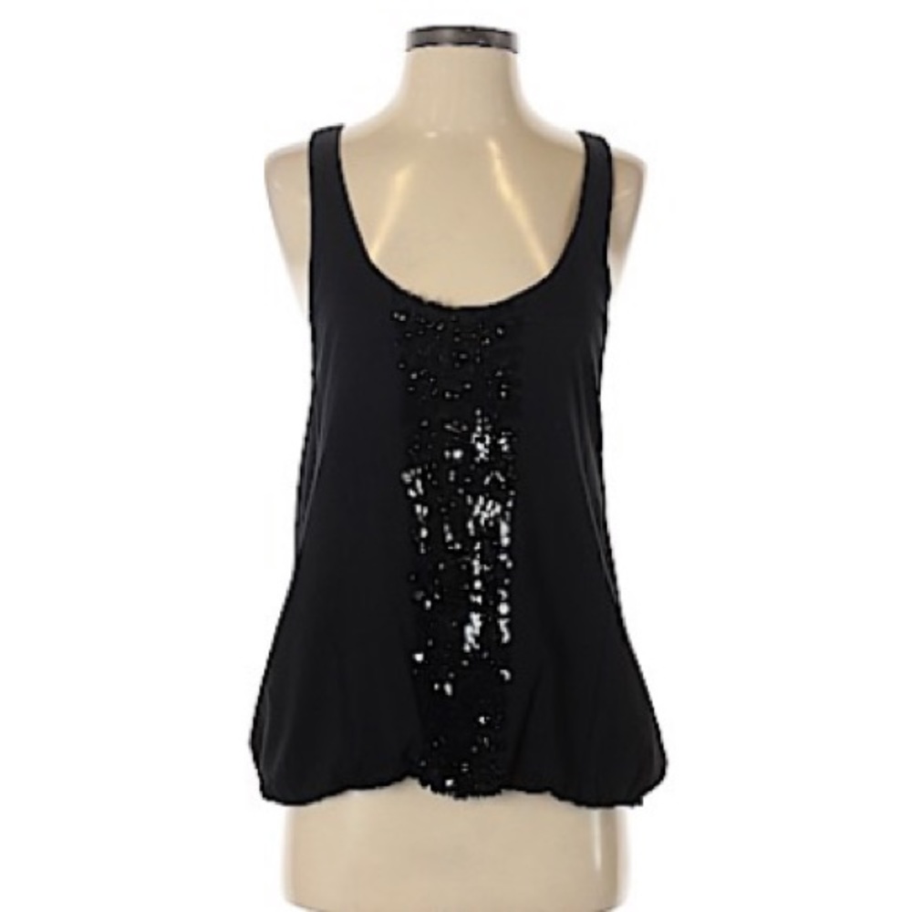 J. Crew Black Scoop neck tank